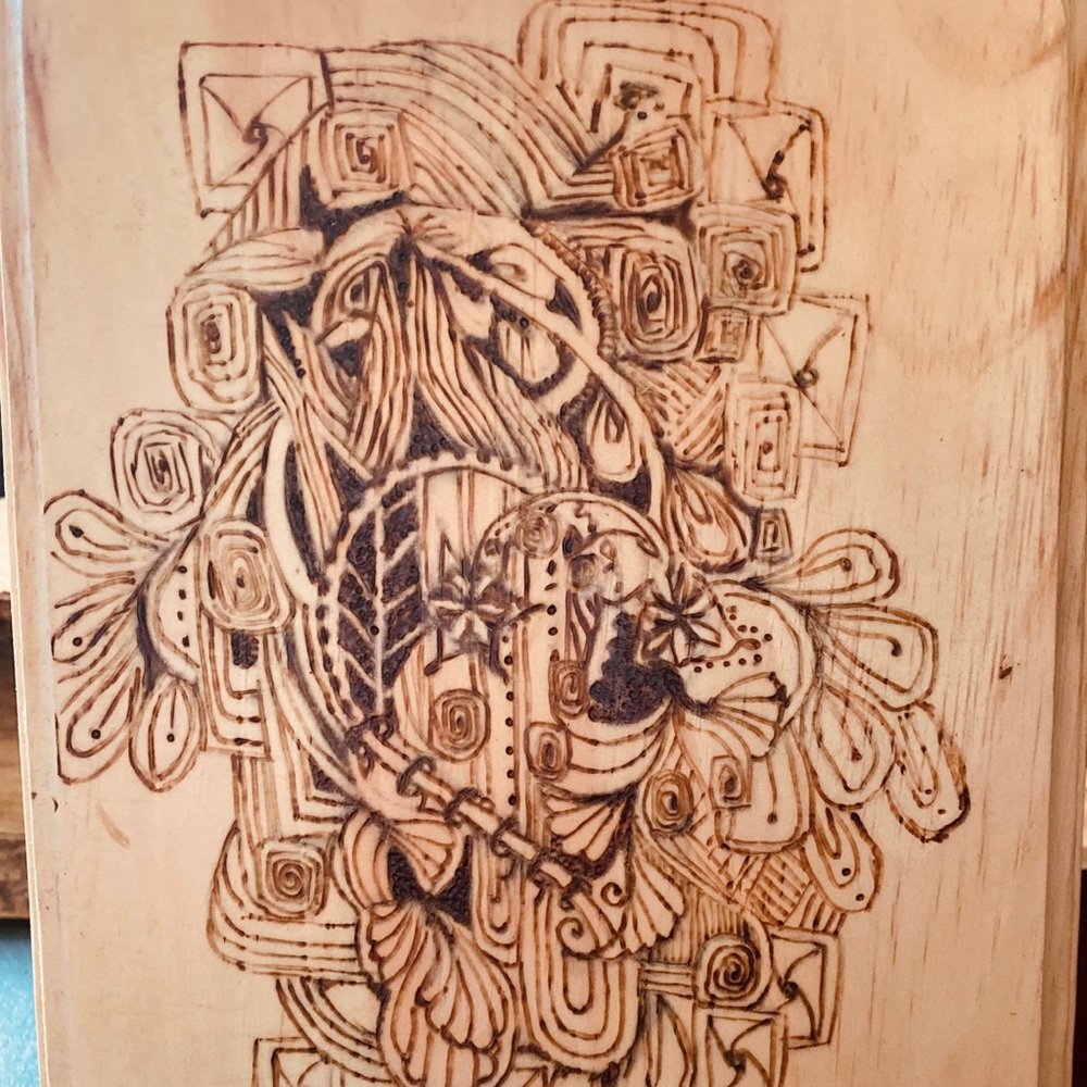 Zingtangled Pyrography sign